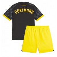 Billiga Borussia Dortmund Barnkläder Borta fotbollskläder till baby 2023-24 Kortärmad (+ Korta byxor)